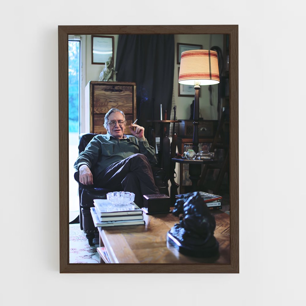 ap-olavo de carvalho-4 cadre Bois foncé