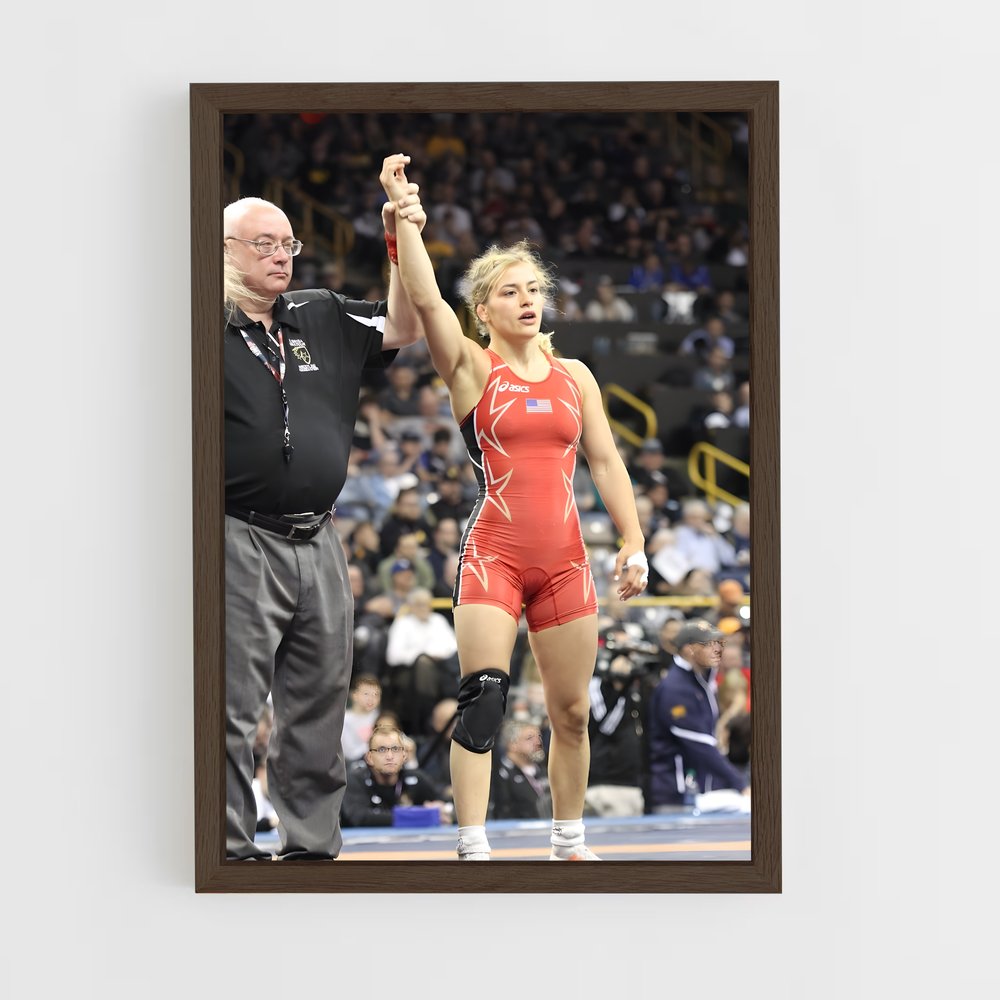 ap-olympics wrestling freestyle-1 cadre Bois foncé