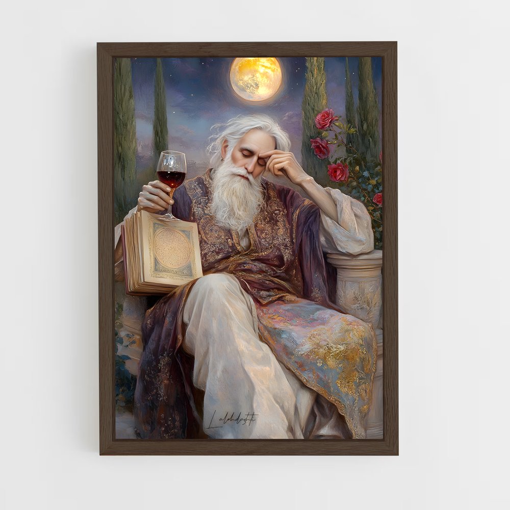 ap-omar khayyam-2 cadre Bois foncé