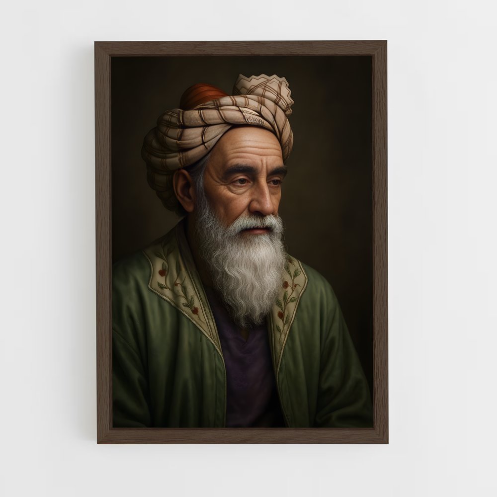 ap-omar khayyam-4 cadre Bois foncé