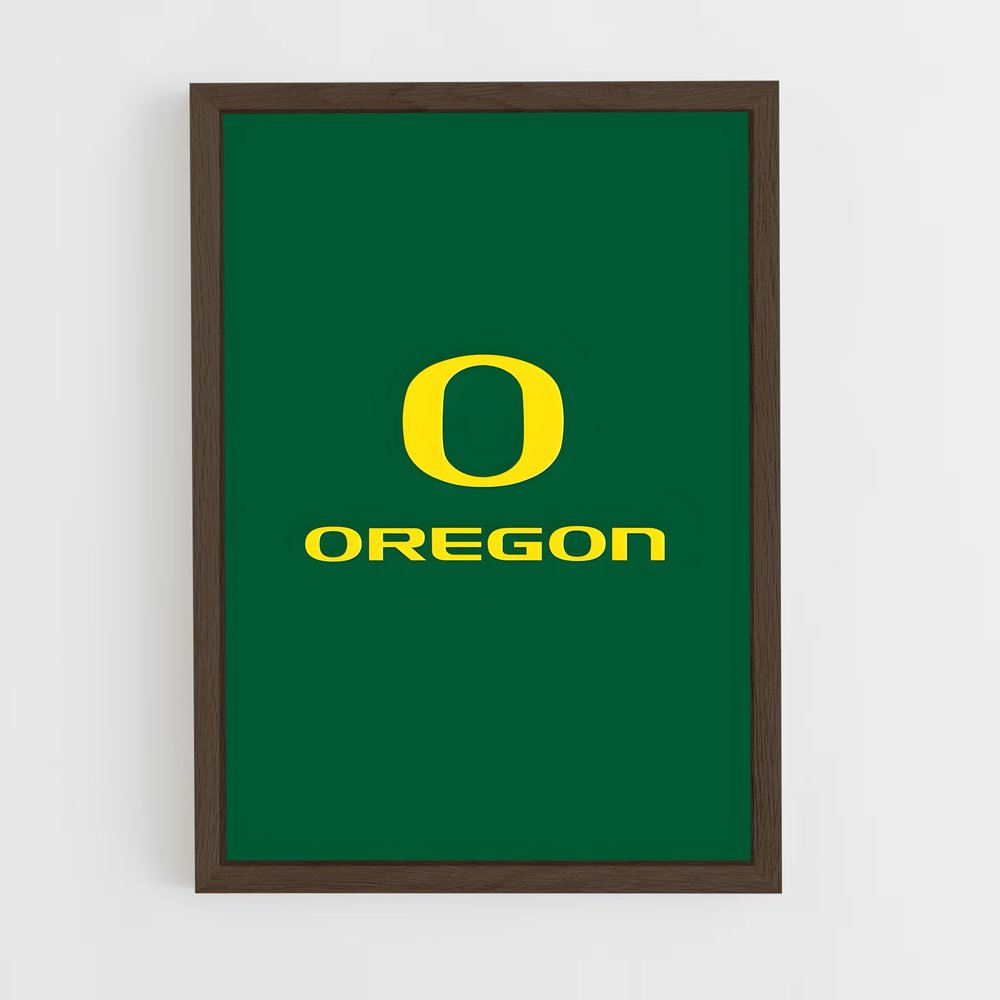 ap-oregon ducks-6 cadre Bois foncé