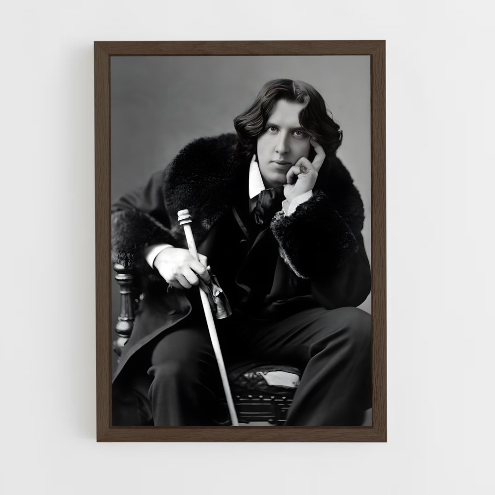 ap-oscar wilde-1 cadre Bois foncé