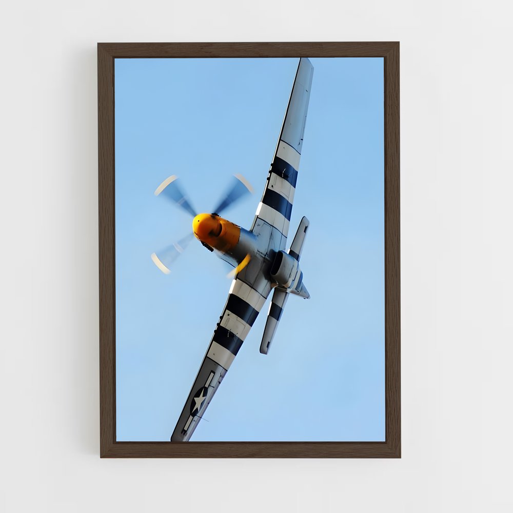 ap-p-51 mustang-3 cadre Bois foncé