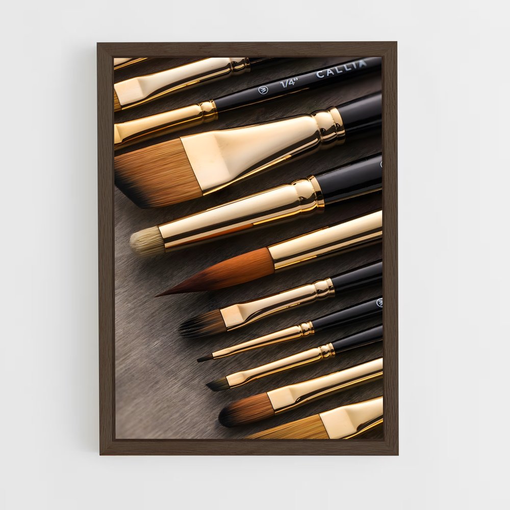 ap-paint brush-1 cadre Bois foncé