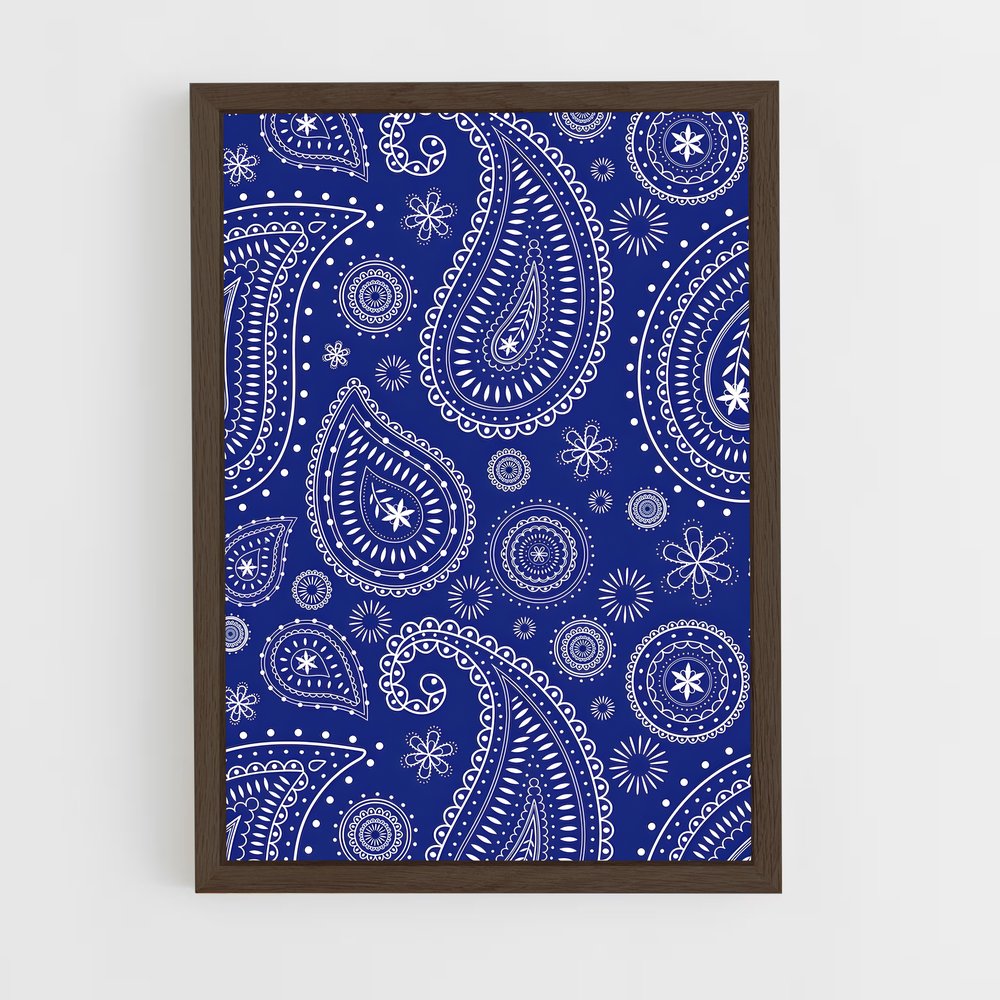 ap-paisley-3 cadre Bois foncé