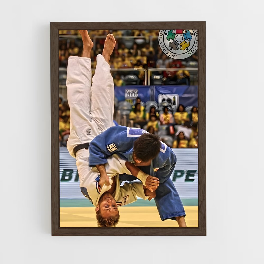 ap-pan american games judo-4 cadre Bois foncé