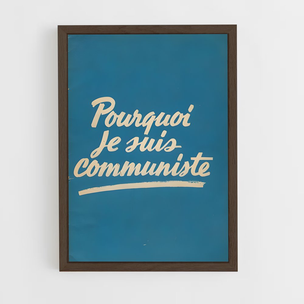 ap-parti communiste france-3 cadre Bois foncé