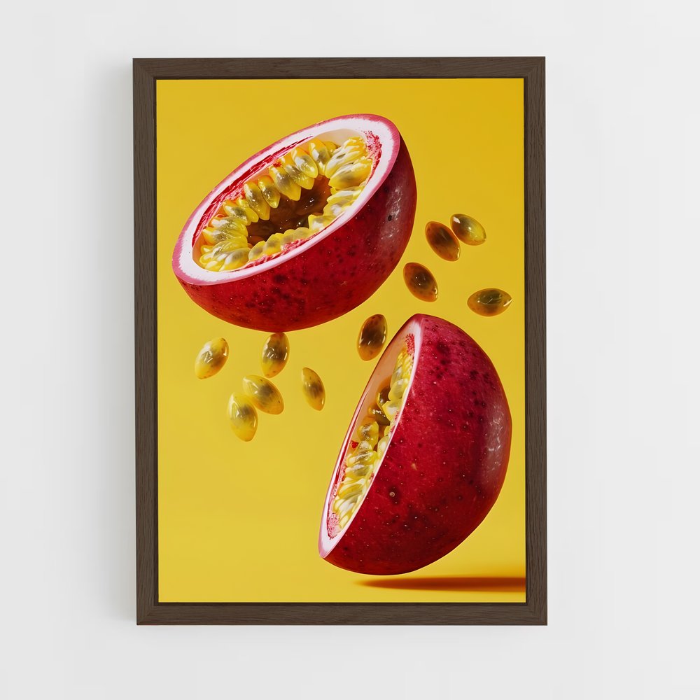 ap-passion fruit-3 cadre Bois foncé