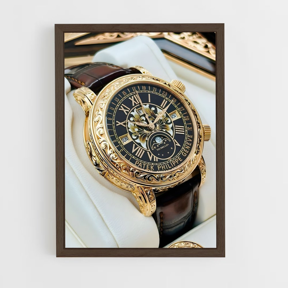 ap-patek philippe-4 cadre Bois foncé