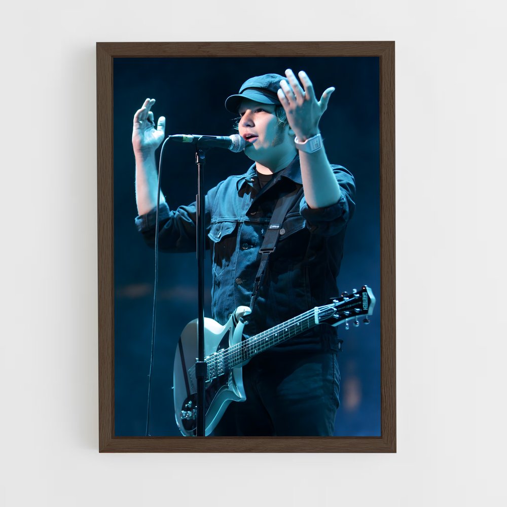 ap-patrick stump-1 cadre Bois foncé