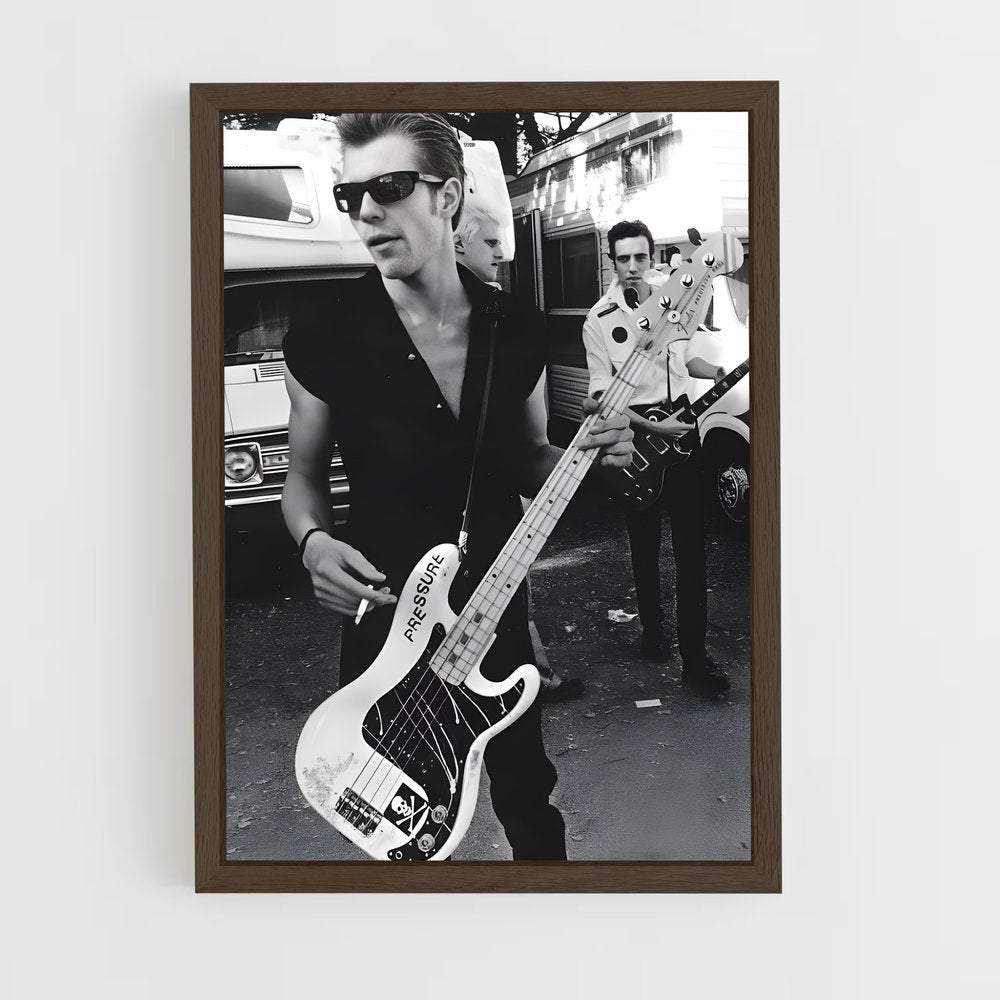 ap-paul simonon-5 cadre Bois foncé