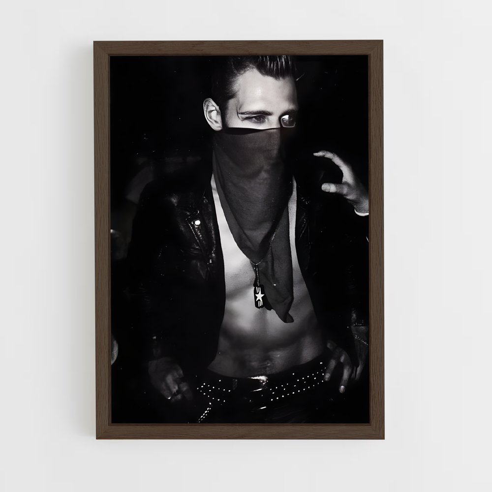 ap-paul simonon-6 cadre Bois foncé