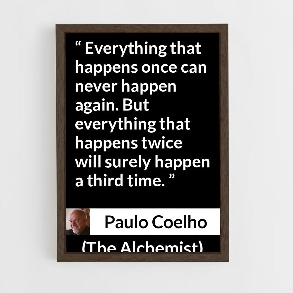 ap-paulo coelho-3 cadre Bois foncé