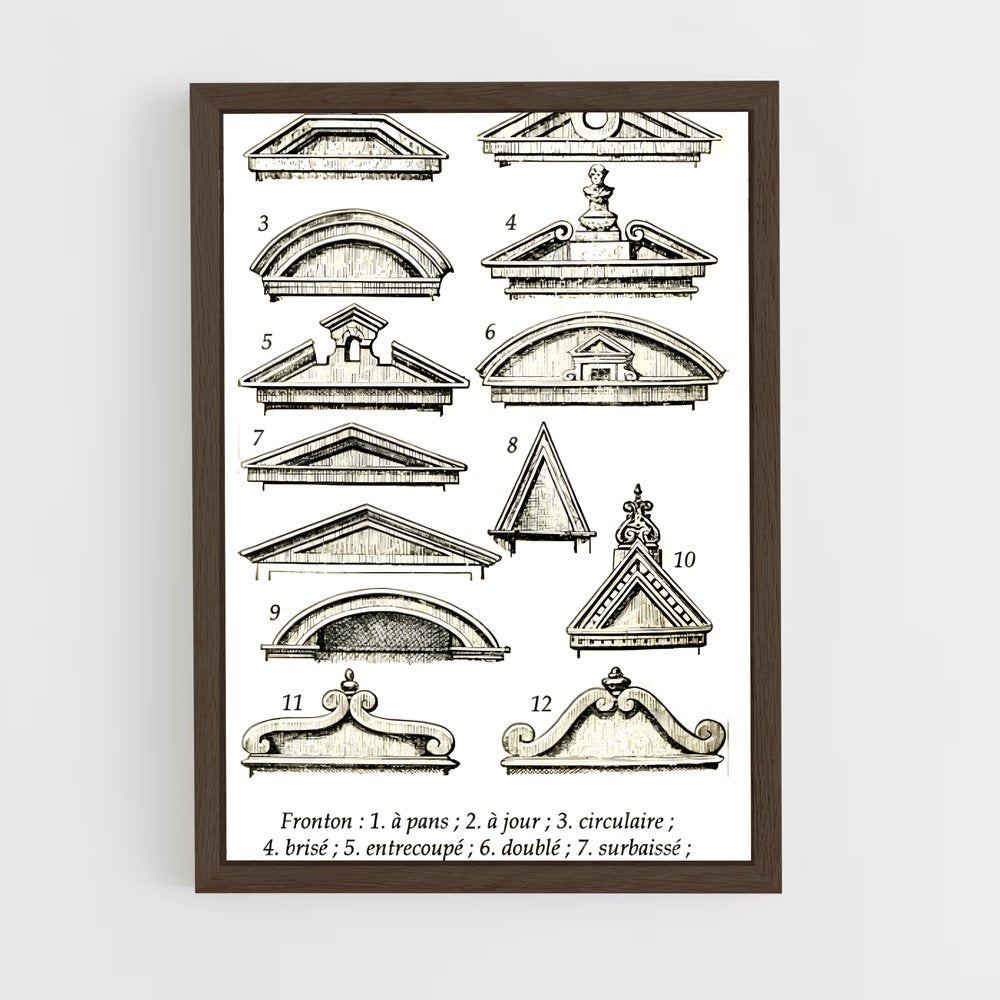 ap-pediments-1 cadre Bois foncé