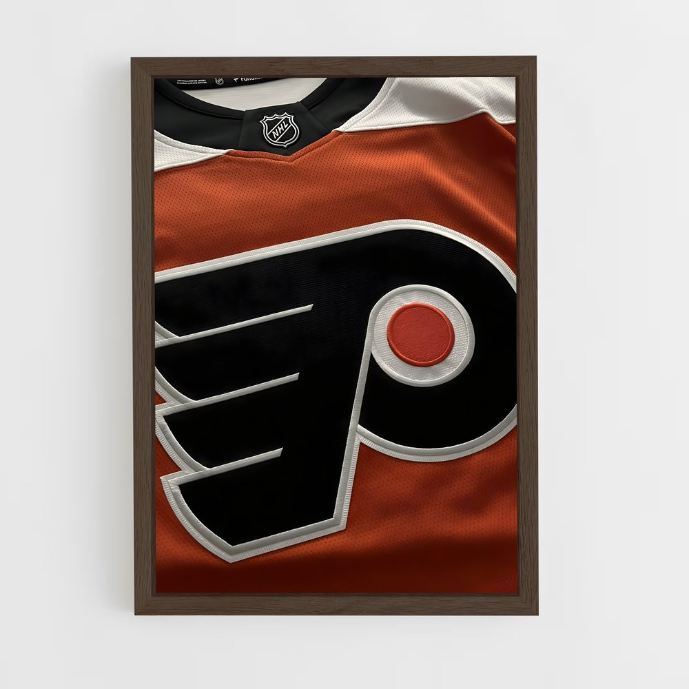 ap-philadelphia flyers-5 cadre Bois foncé