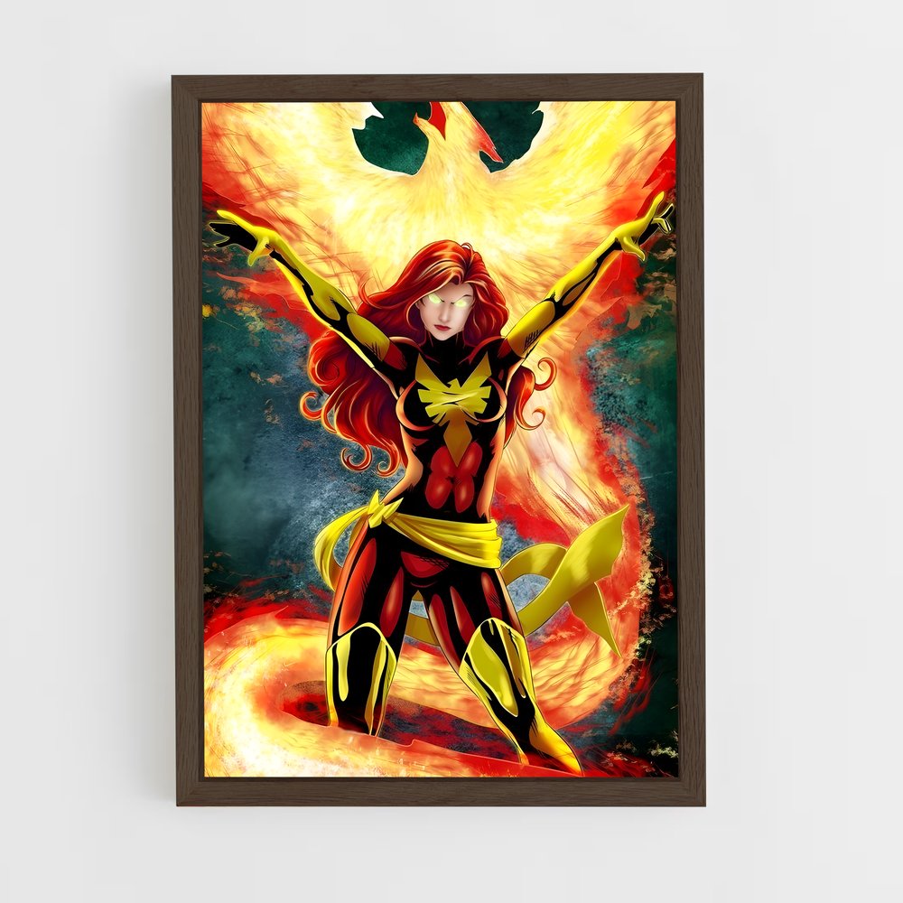 ap-phoenix jean grey-5 cadre Bois foncé