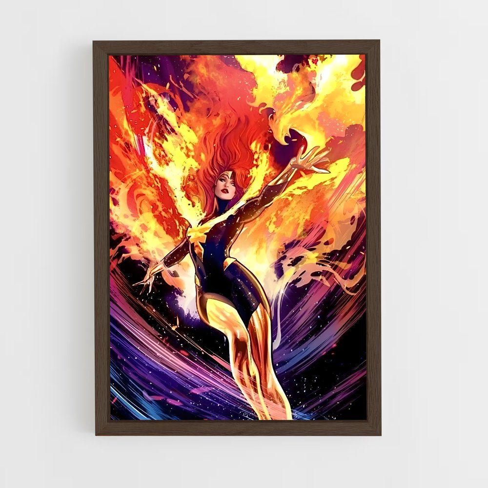 ap-phoenix jean grey-6 cadre Bois foncé
