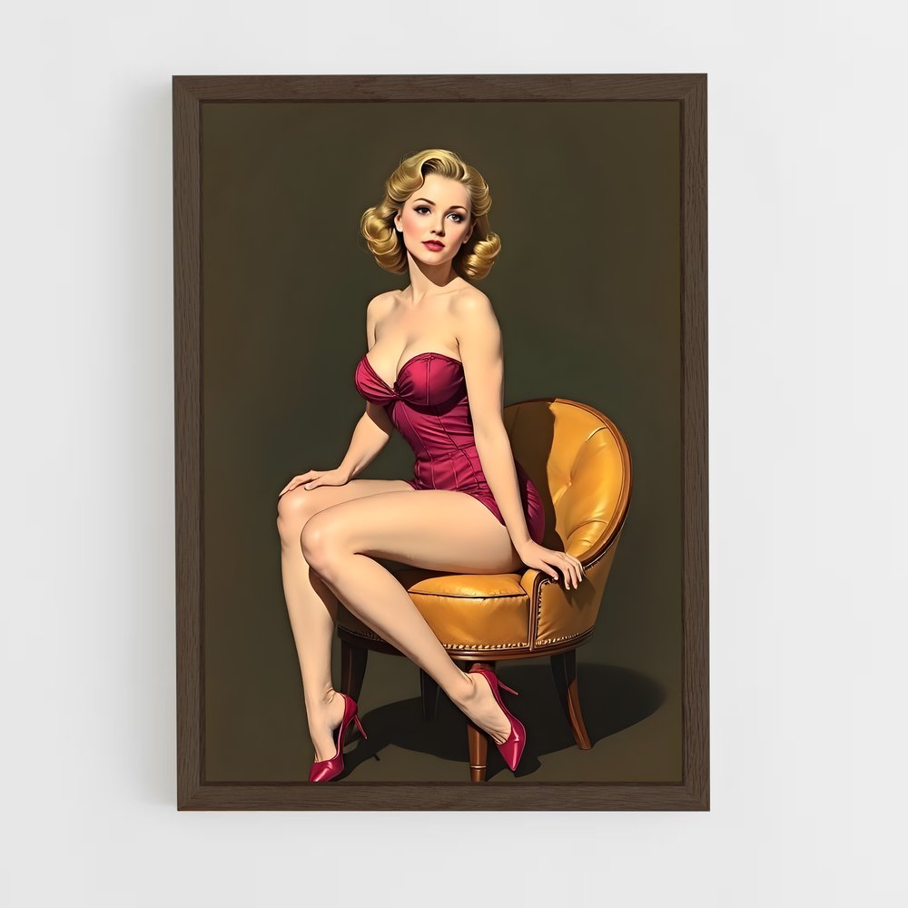 ap-pin up-3 cadre Bois foncé