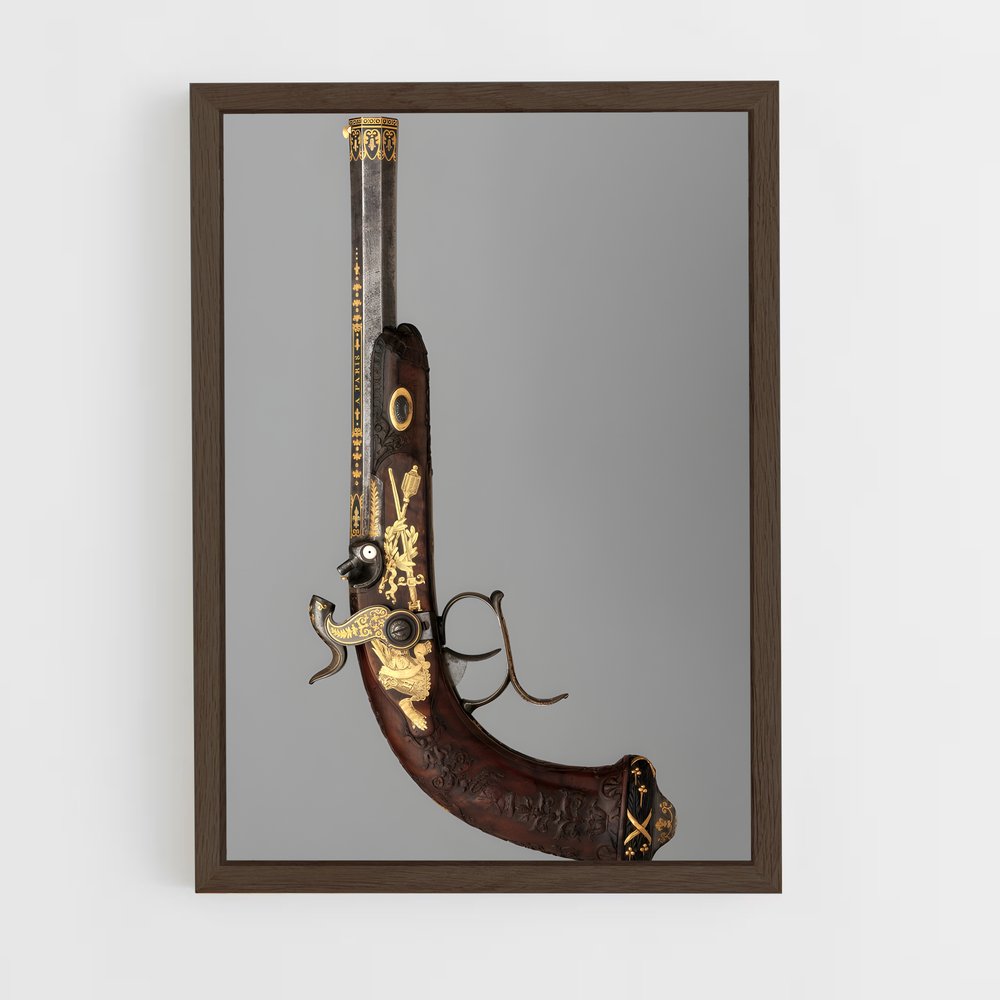 ap-pirate pistol-2 cadre Bois foncé