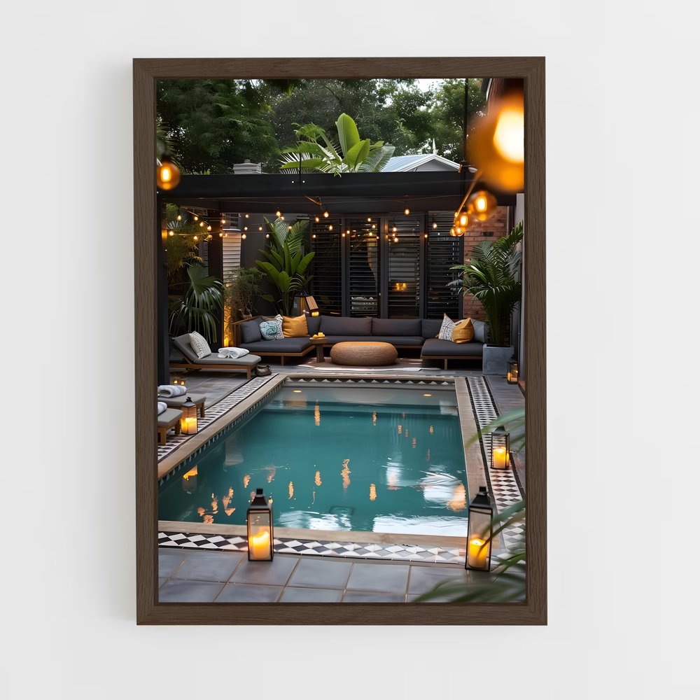 ap-pool area-11 cadre Bois foncé
