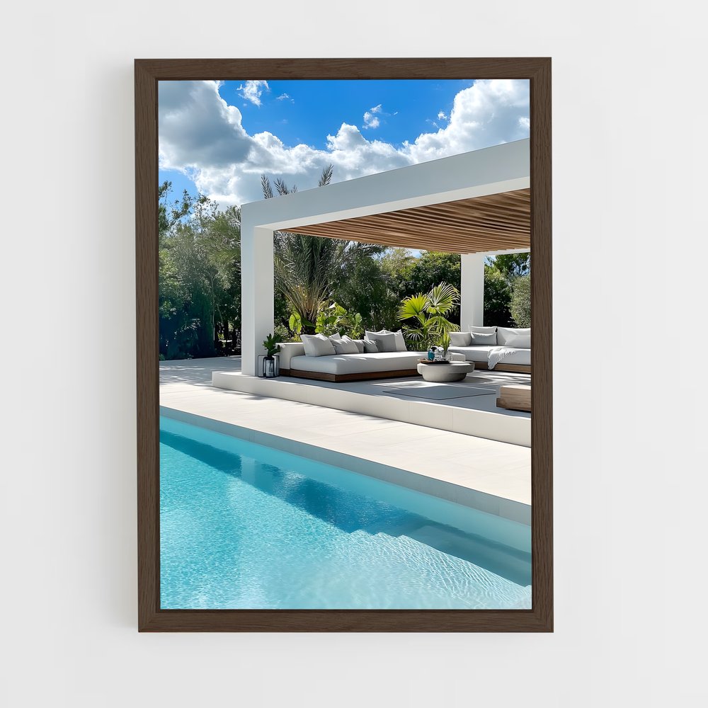 ap-pool area-8 cadre Bois foncé