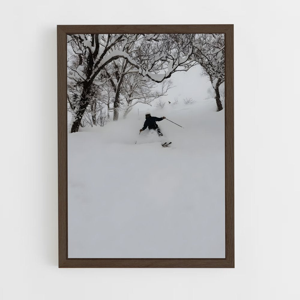 ap-powder snow-4 cadre Bois foncé