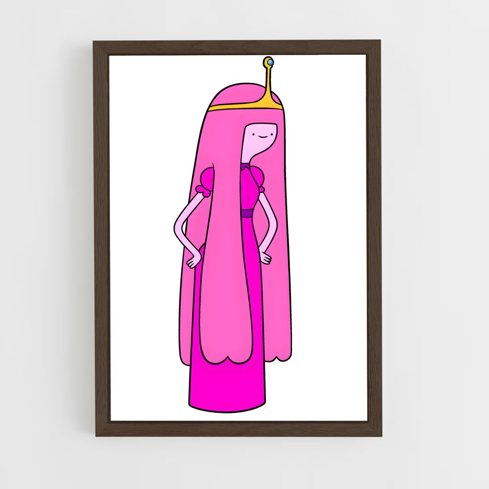 ap-princess bubblegum-2 cadre Bois foncé