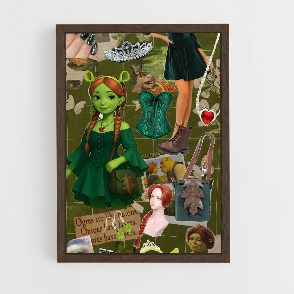 ap-princess fiona-2 cadre Bois foncé