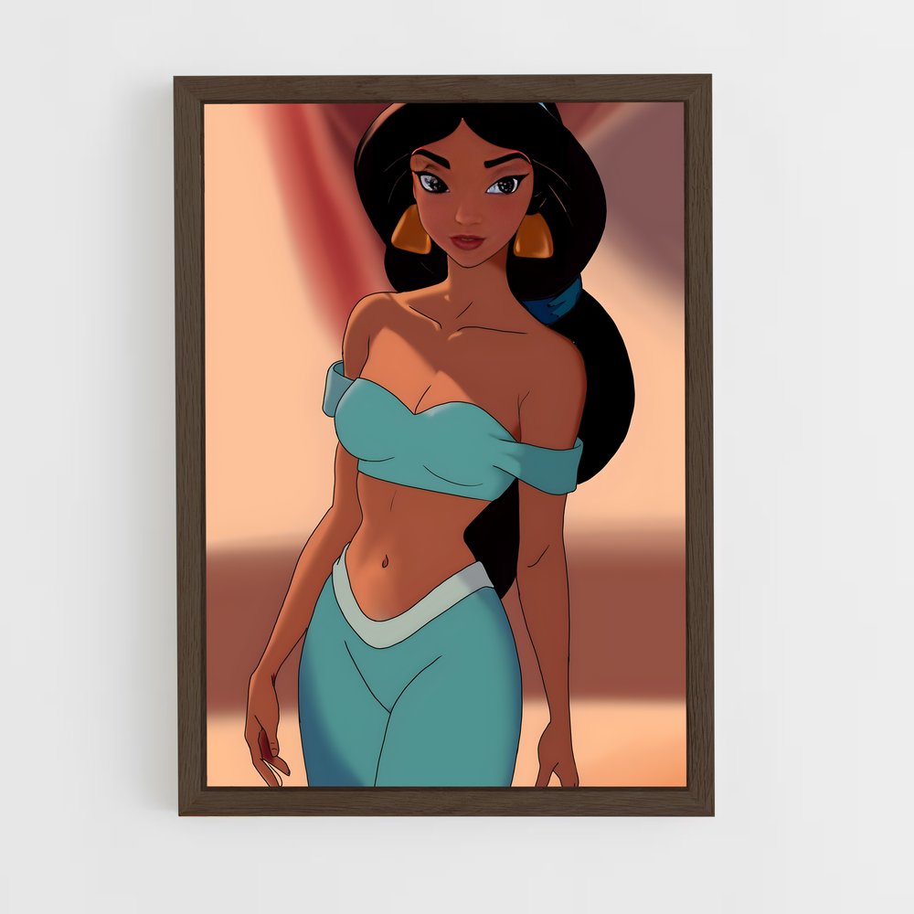 ap-princess jasmine-2 cadre Bois foncé