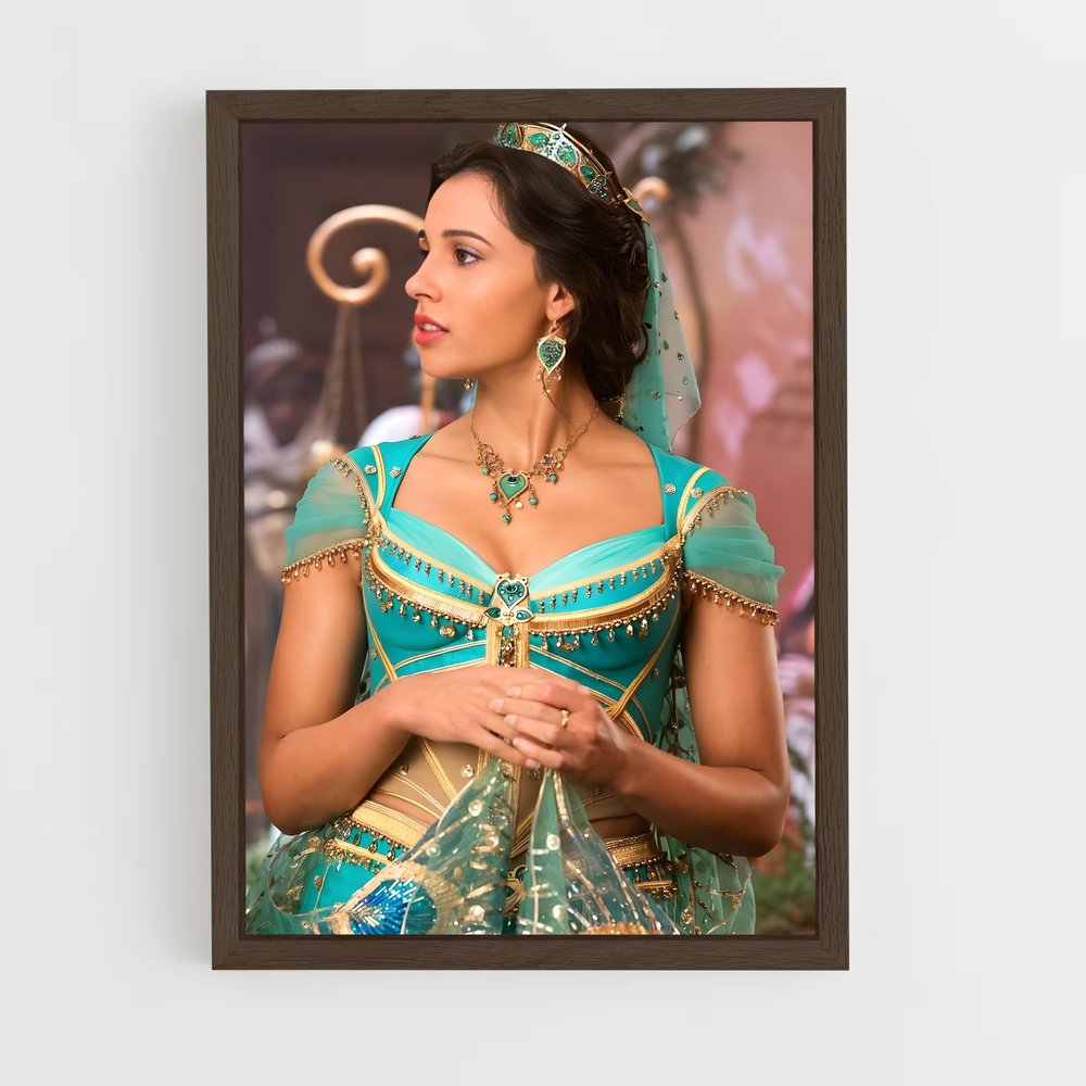 ap-princess jasmine-3 cadre Bois foncé