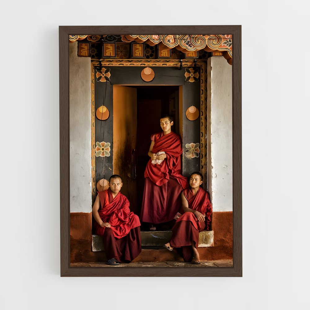 ap-punakha dzong-3 cadre Bois foncé