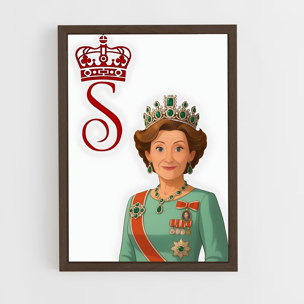 ap-queen sonja-6 cadre Bois foncé