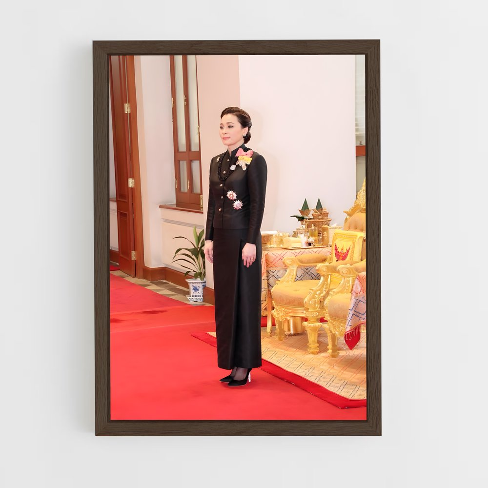 ap-queen suthida-13 cadre Bois foncé