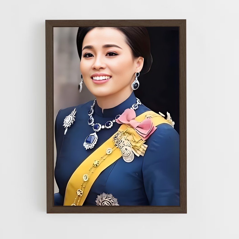 ap-queen suthida-8 cadre Bois foncé