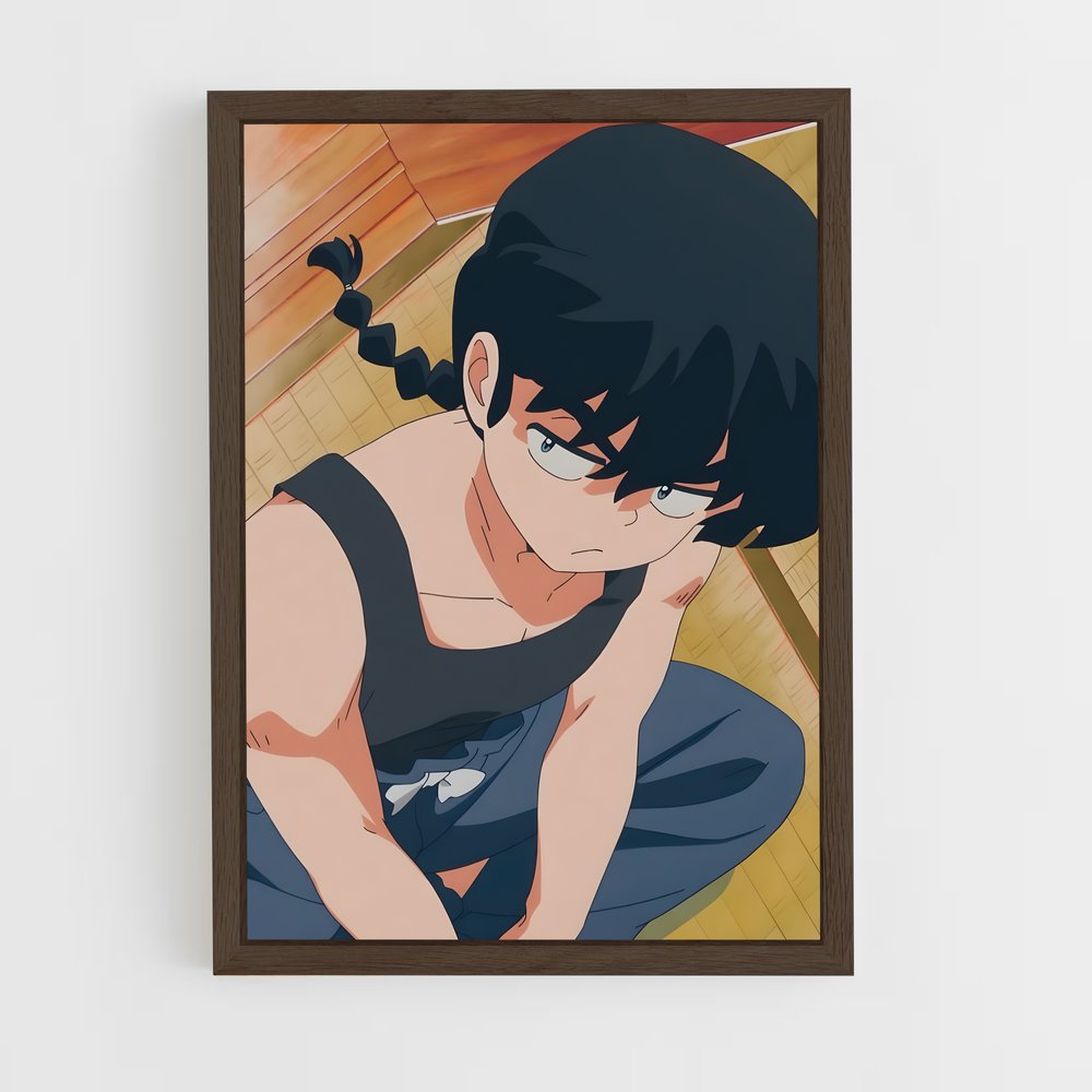 ap-ranma saotome-2 cadre Bois foncé