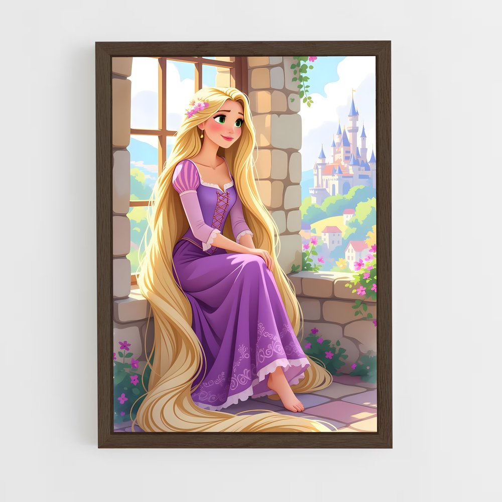 ap-rapunzel-6 cadre Bois foncé
