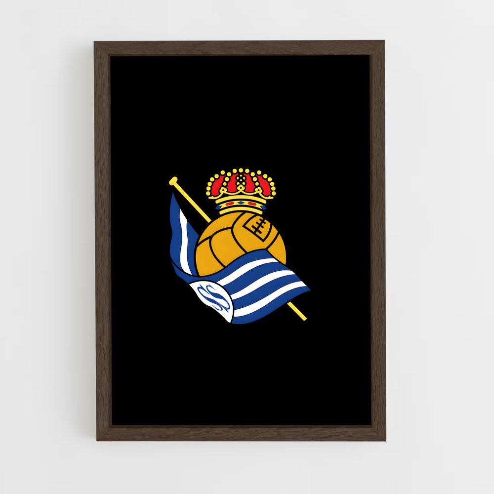 ap-real sociedad cf-7 cadre Bois foncé