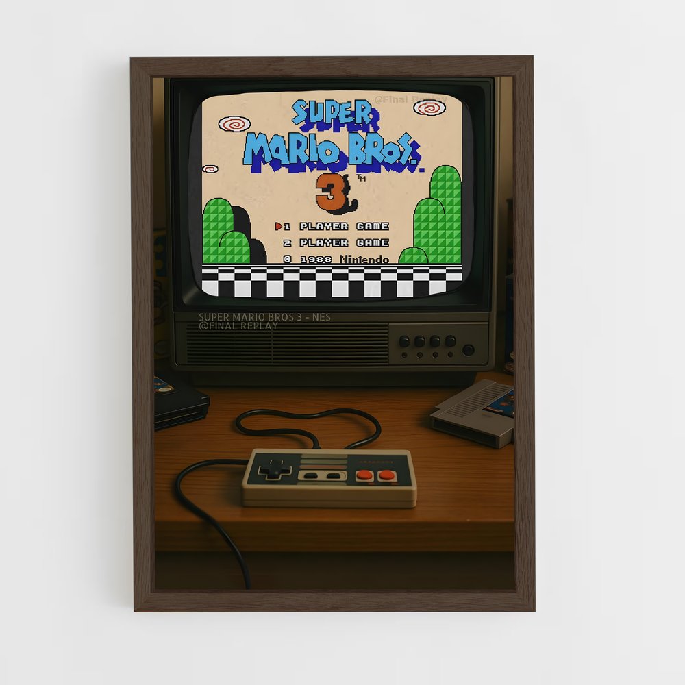 ap-retro gaming-3 cadre Bois foncé