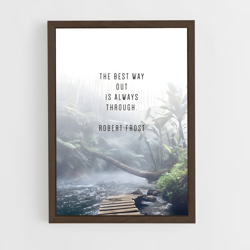 ap-robert frost-6 cadre Bois foncé