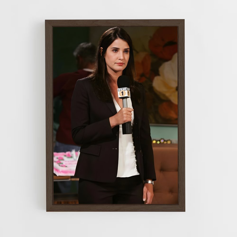 ap-robin scherbatsky-4 cadre Bois foncé
