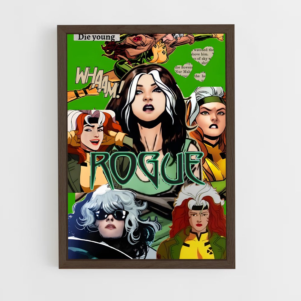 ap-rogue x-men-1 cadre Bois foncé