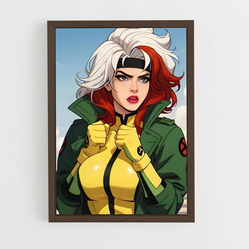ap-rogue x-men-4 cadre Bois foncé