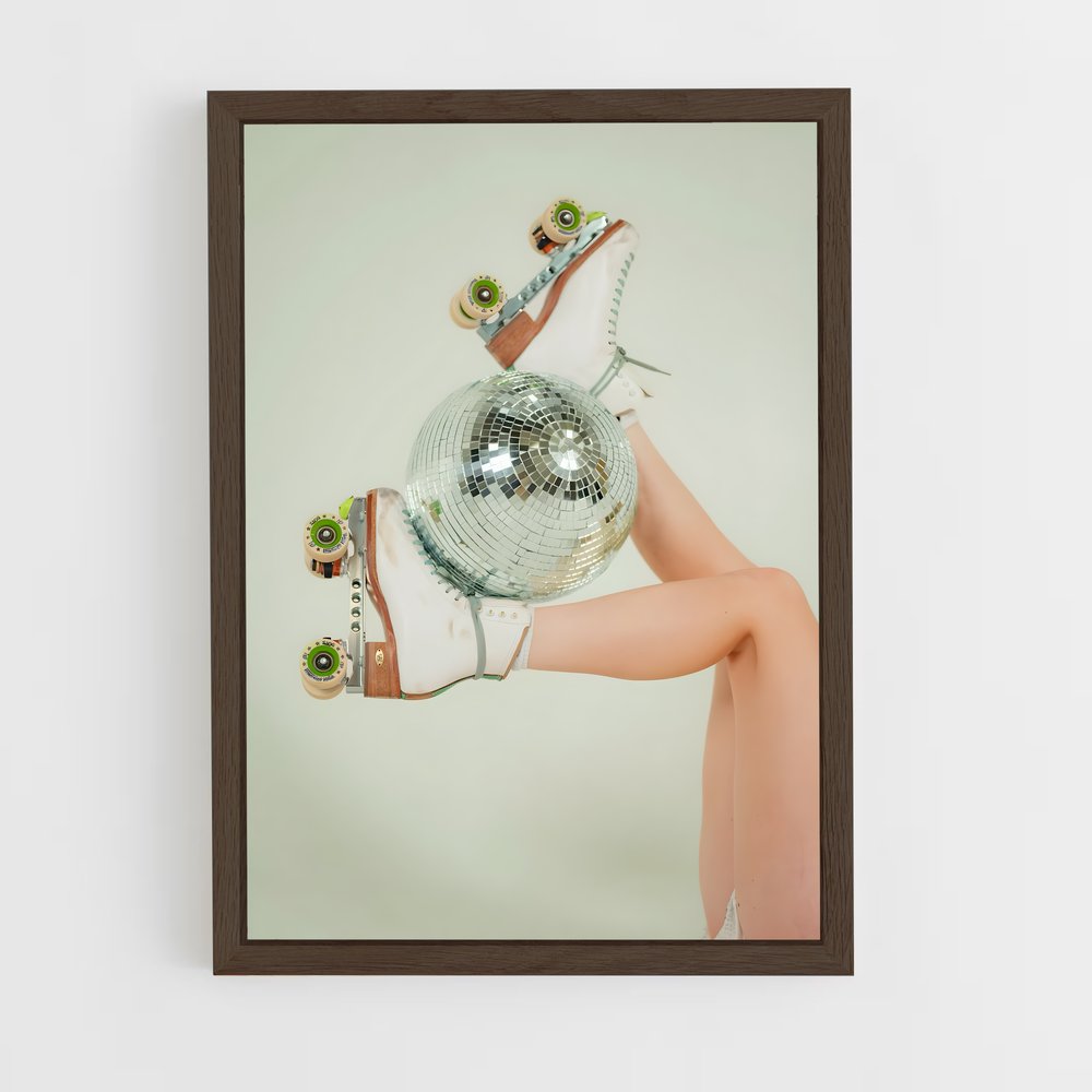ap-roller disco championships-4 cadre Bois foncé