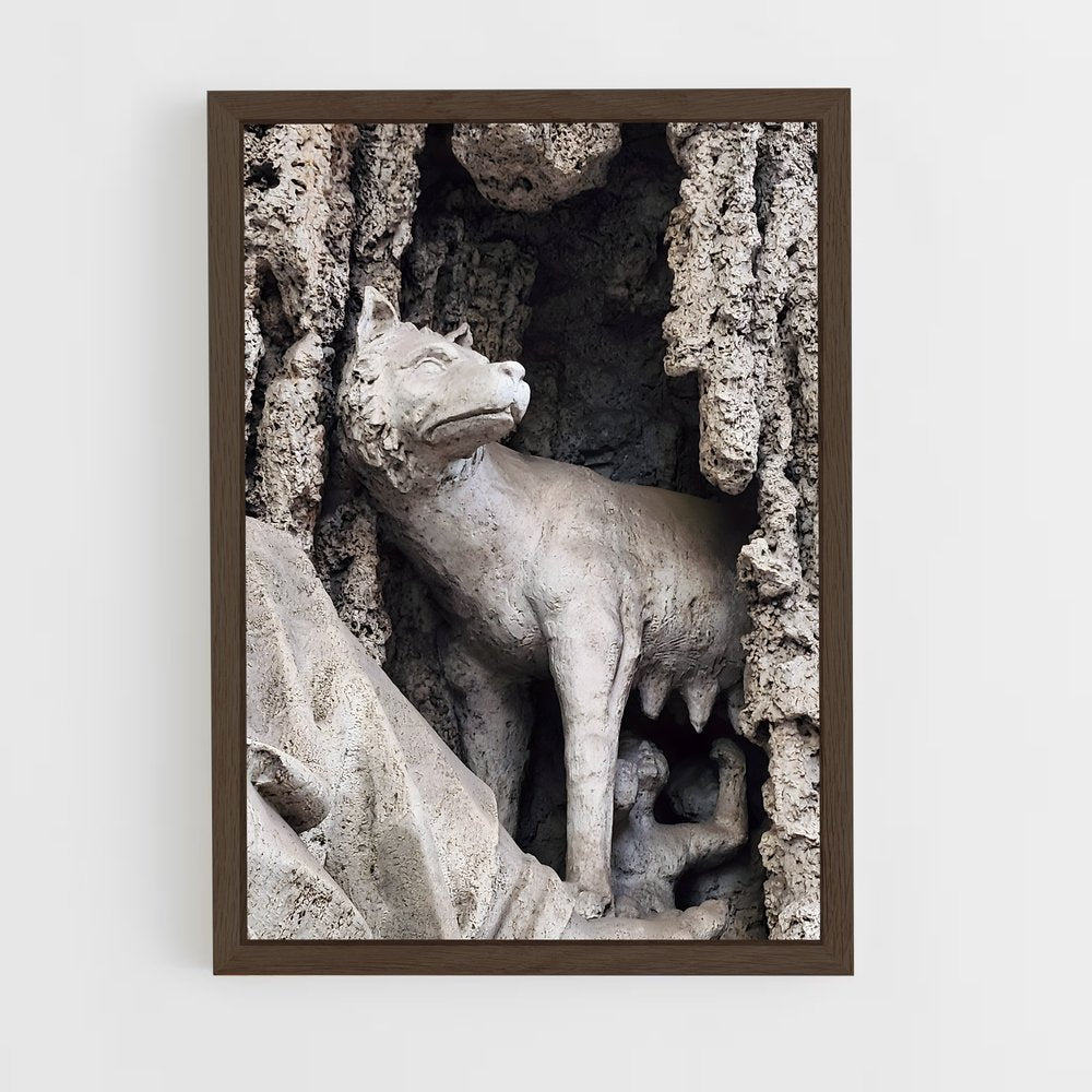 ap-romulus and remus-2 cadre Bois foncé