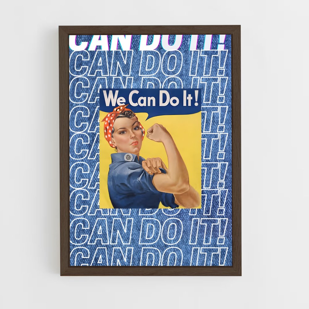 ap-rosie the riveter-2 cadre Bois foncé