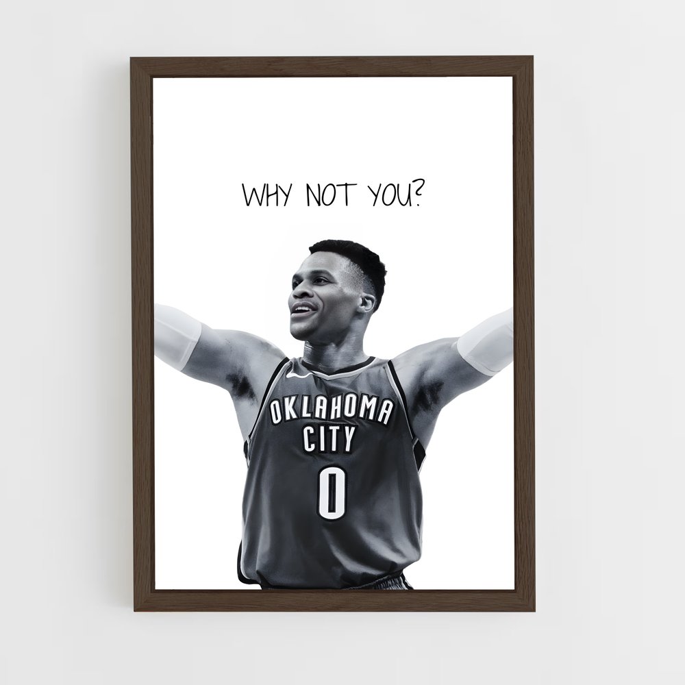 ap-russell westbrook-2 cadre Bois foncé