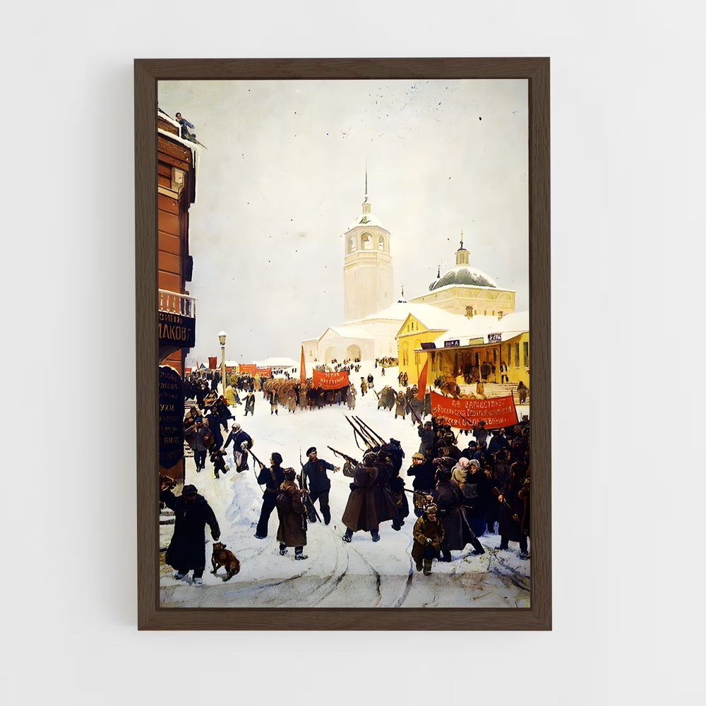 ap-russian revolution-2 cadre Bois foncé