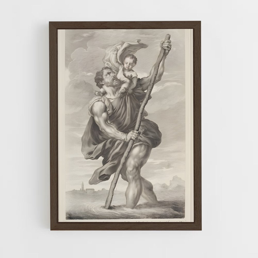 ap-saint christopher-2 cadre Bois foncé