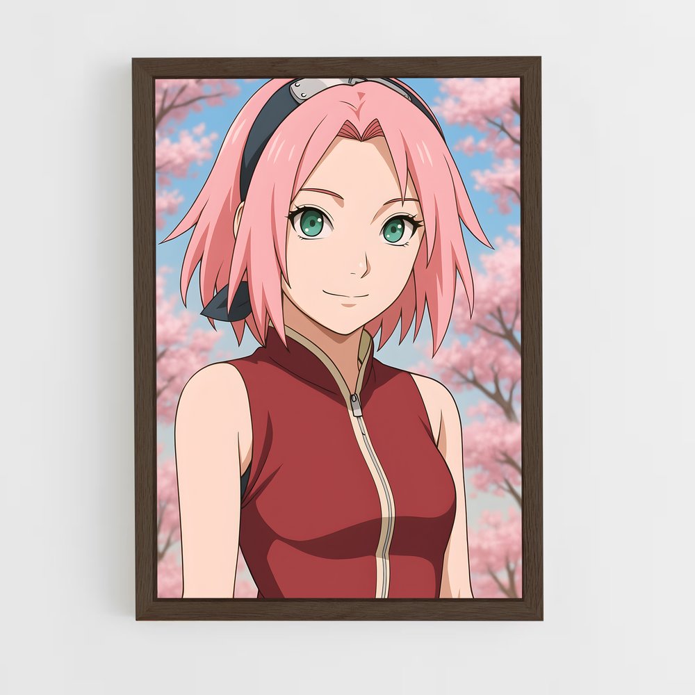 ap-sakura haruno-1 cadre Bois foncé