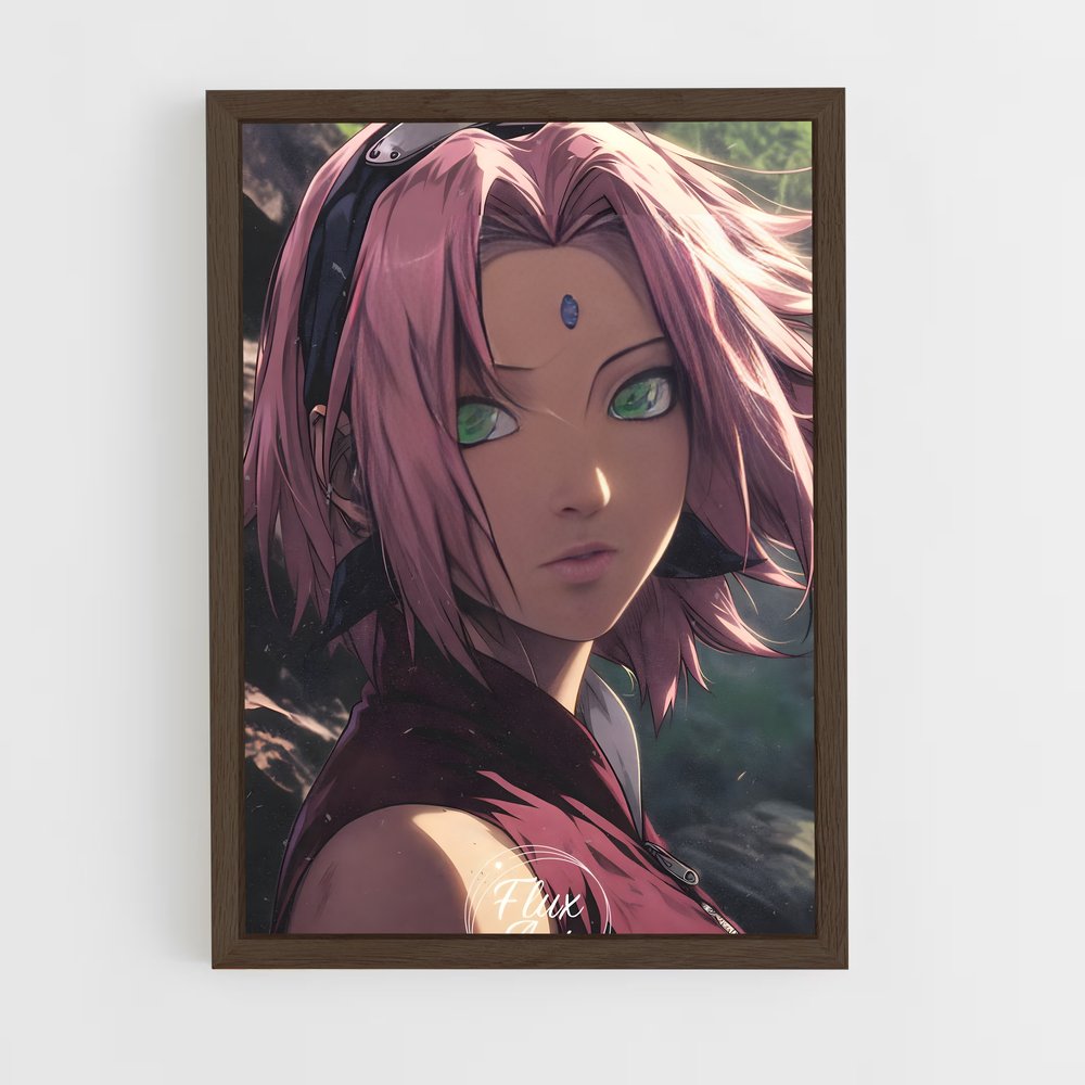 ap-sakura haruno-2 cadre Bois foncé